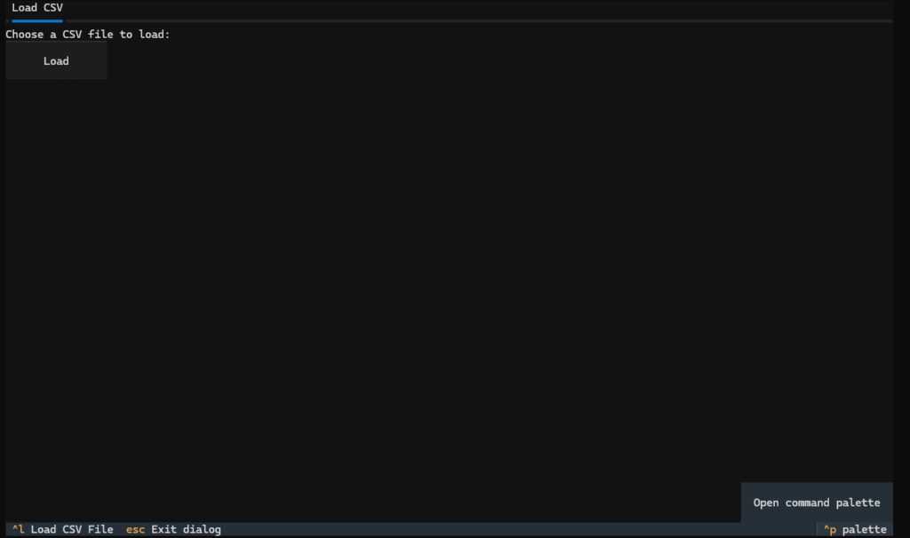 CSV Viewer TUI