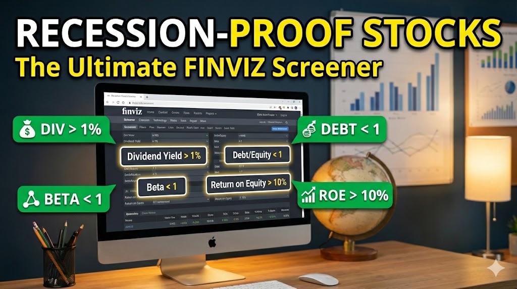 This Finviz Screener Finds Recession-Proof Stocks – Four Variables Suggested by AI Be on the Right Side of Change