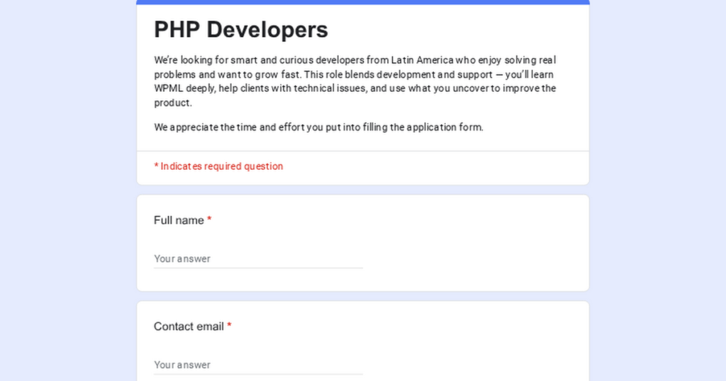 PHP Developers PHP Developers