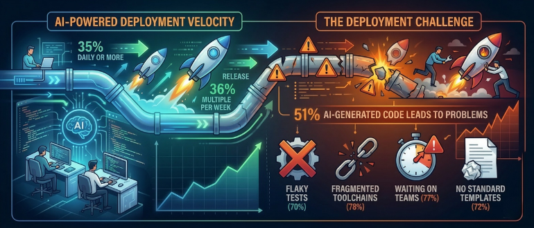 Survey: AI Coding Exacerbates Existing DevOps Workflow Issues Survey: AI Coding Exacerbates Existing DevOps Workflow Issues