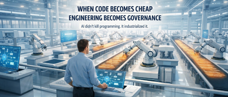 When Code Becomes Cheap, Engineering Becomes Governance When Code Becomes Cheap, Engineering Becomes Governance