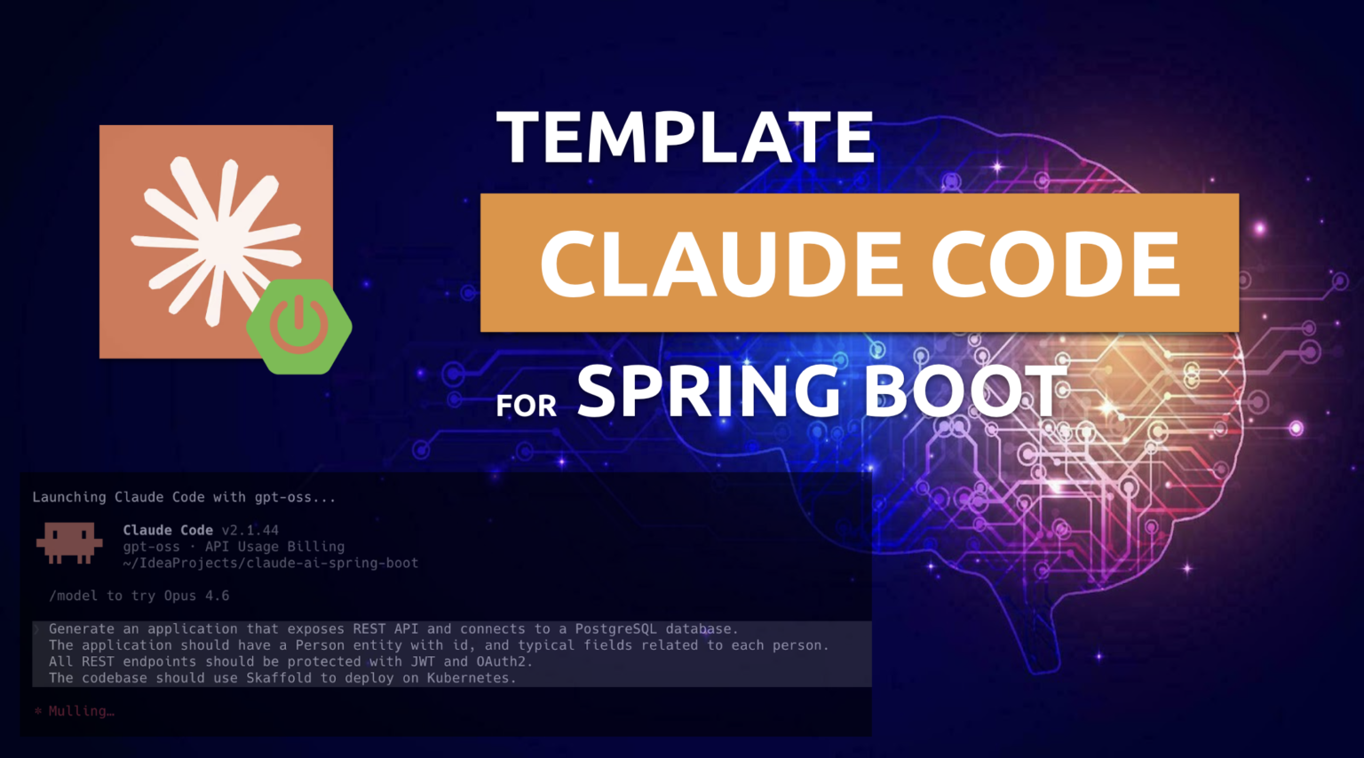 Claude Code Template for Spring Boot