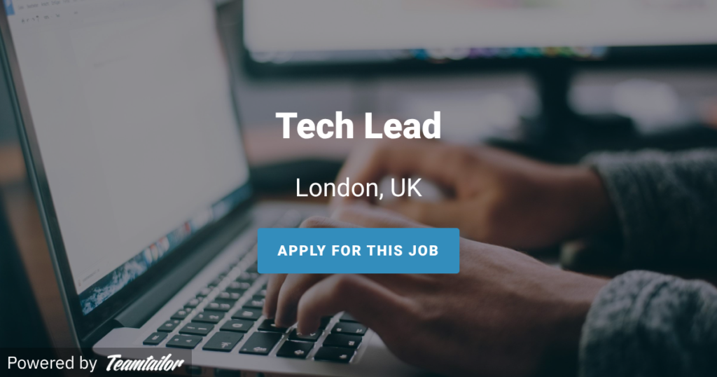 Tech Lead - Geomiq
