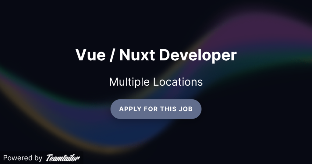 Vue / Nuxt Developer – CRAE GROUP Vue / Nuxt Developer - CRAE GROUP