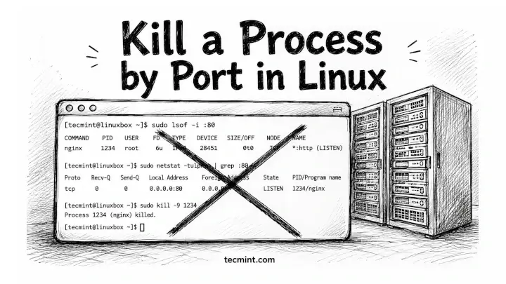 How to Close an Open Port by Killing a Process in Linux How to Close an Open Port by Killing a Process in Linux