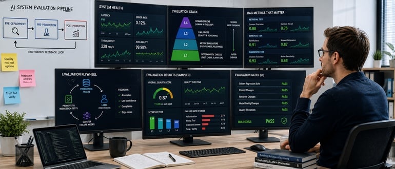 Production-Grade AI Eval Systems. What I Learned Putting LLMs on Call Production-Grade AI Eval Systems. What I Learned Putting LLMs on Call