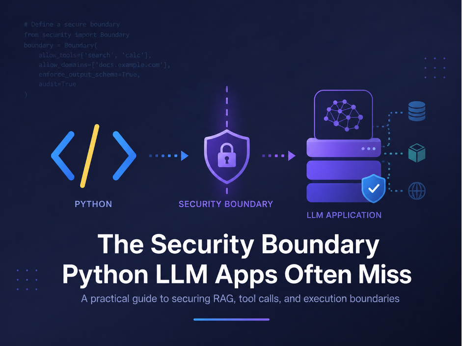 The Security Boundary Python LLM Apps Often Miss The Security Boundary Python LLM Apps Often Miss