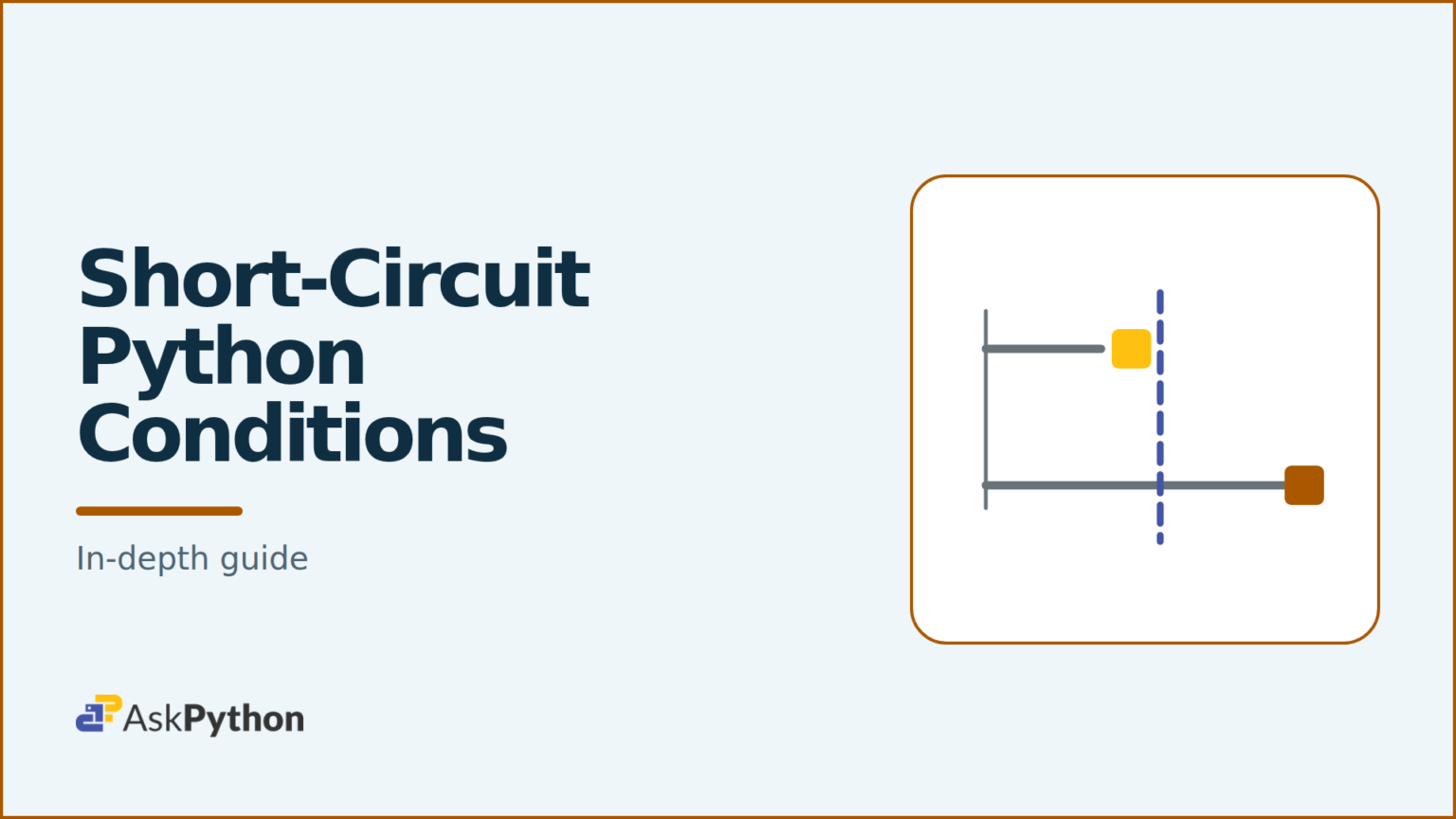 AskPython featured banner: Short-Circuit Python Conditions