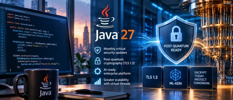 Java 27 Tackles Post-Quantum Security and a Faster Patch Cadence Java 27 Tackles Post-Quantum Security and a Faster Patch Cadence