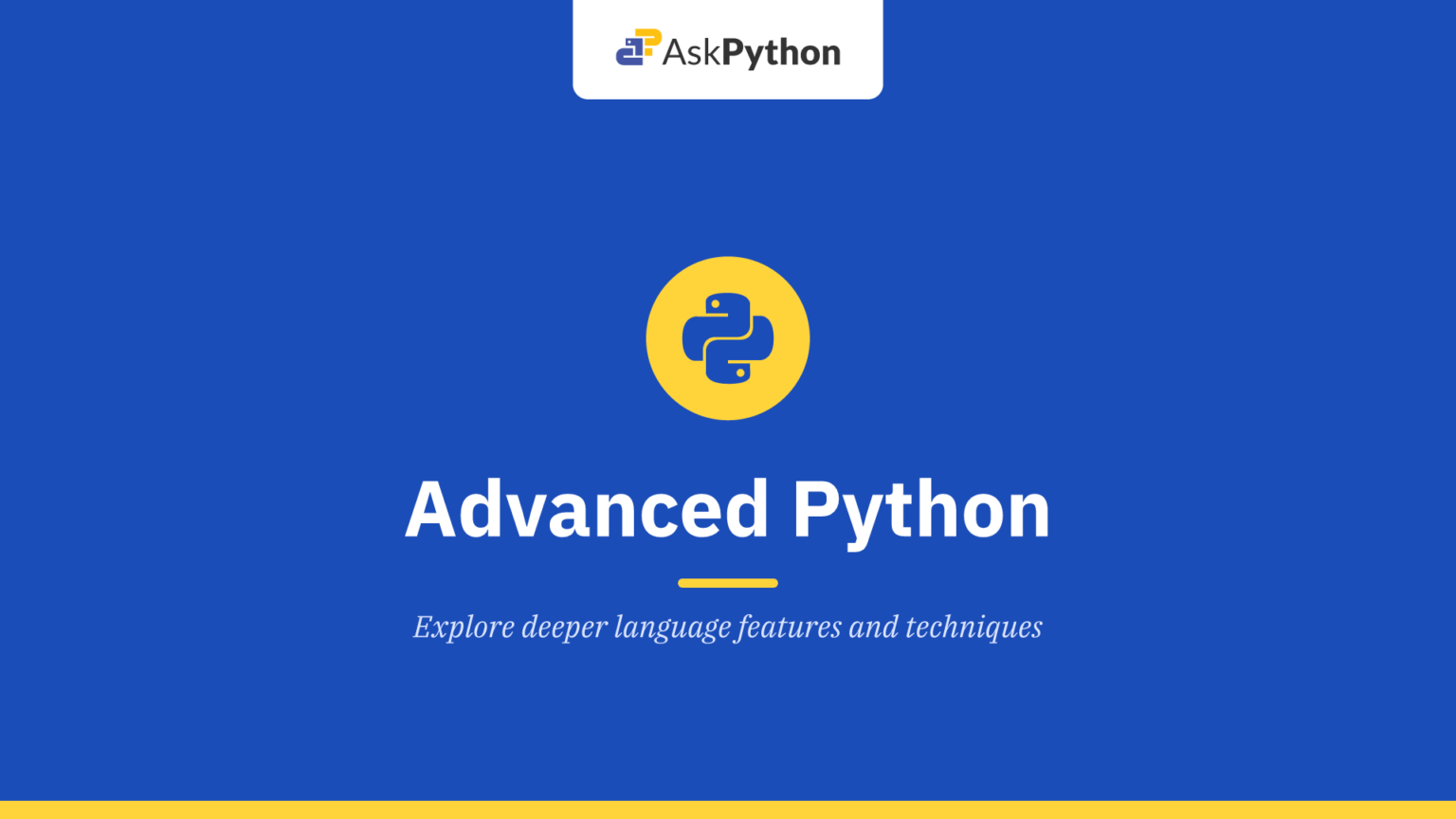 Advanced Python Concepts