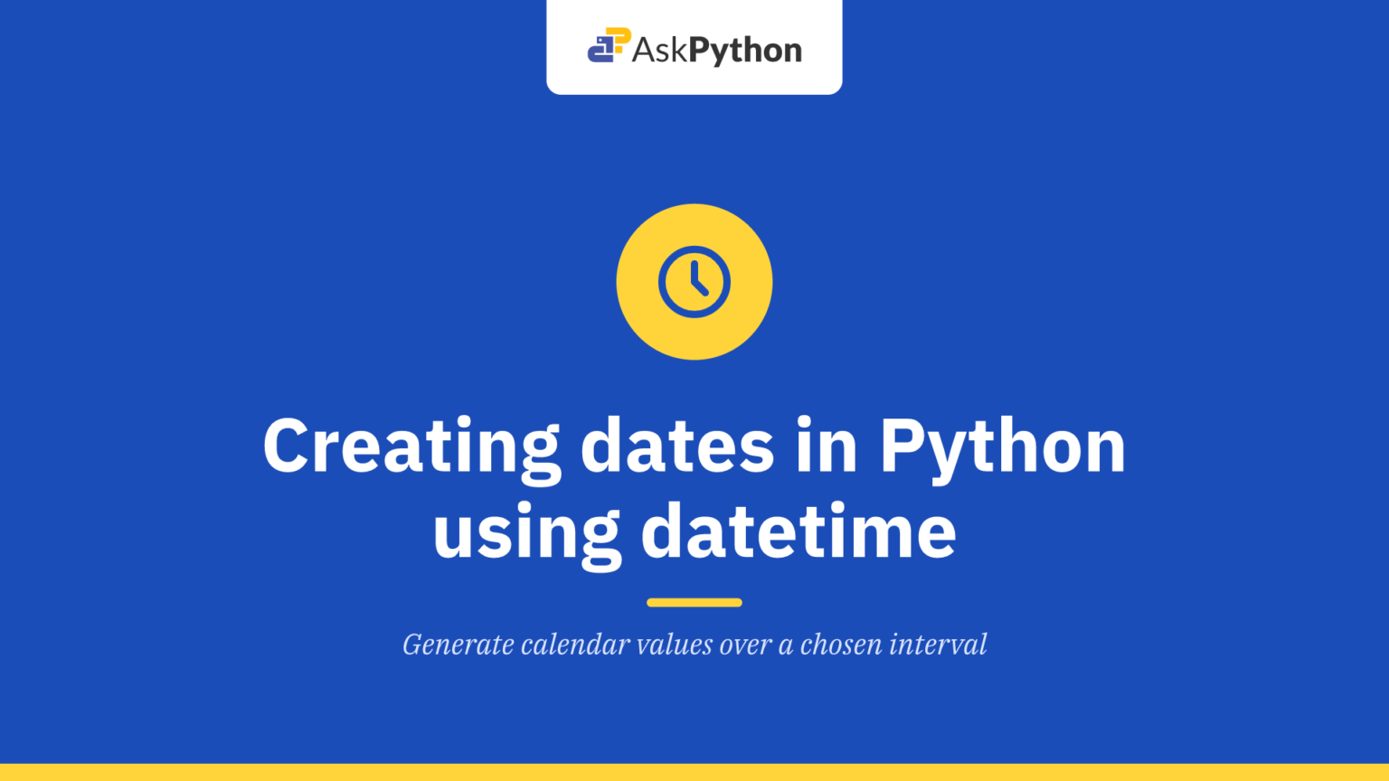 Creating a range of dates in Python using datetime