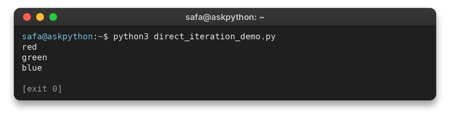 Iterate Through a List in Python