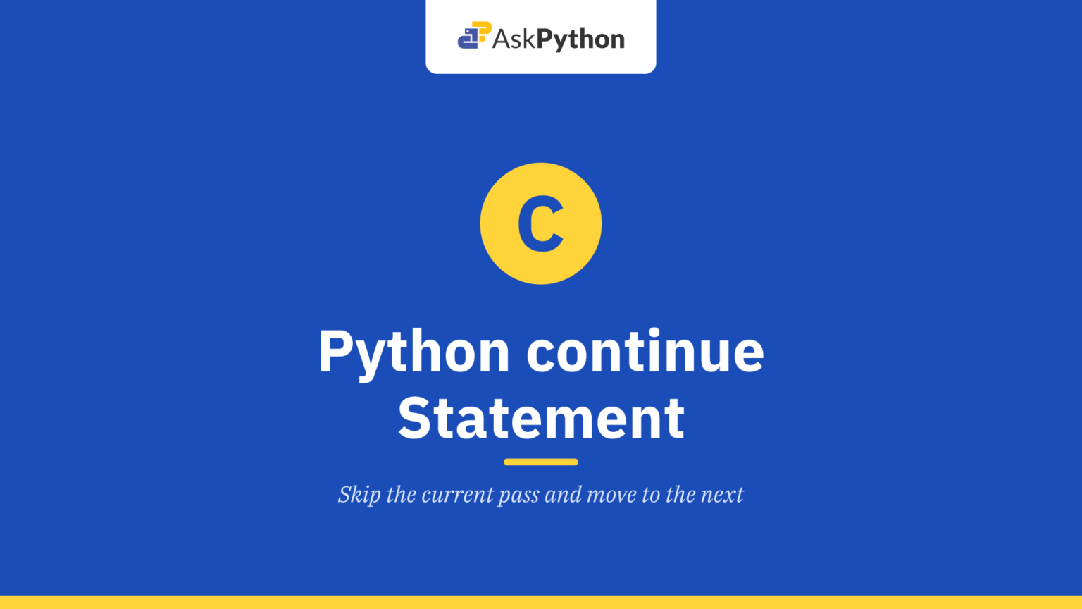 Python continue Statement