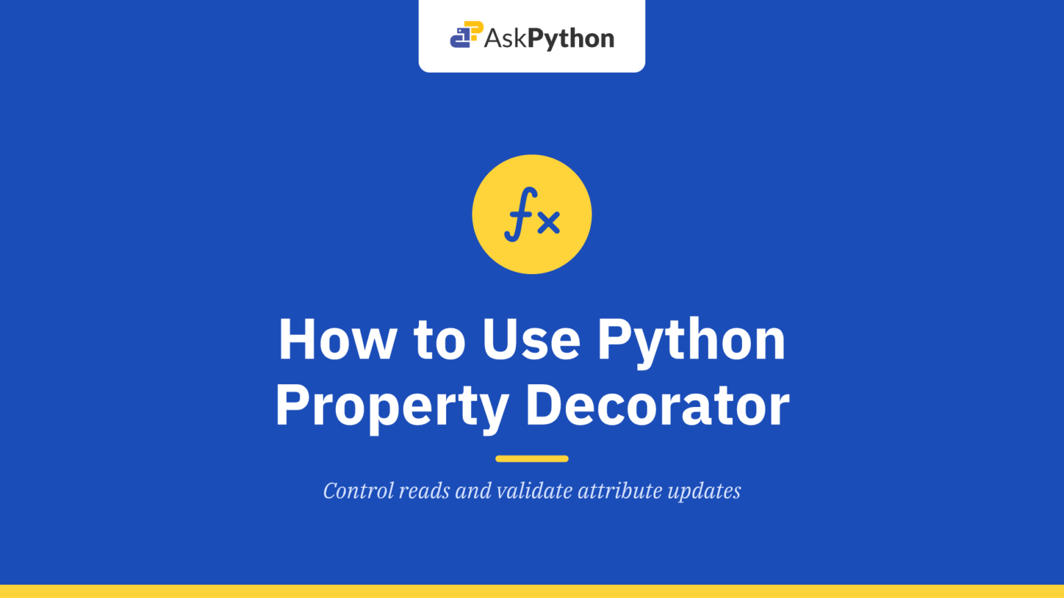 How to Use Python Property Decorator How to Use Python Property Decorator