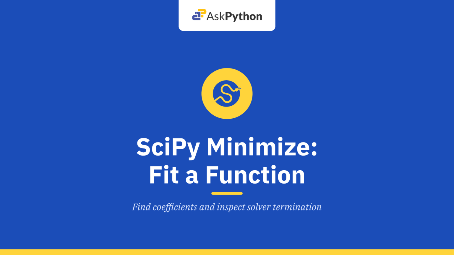 SciPy Minimize: Fit a Function and Check the Result